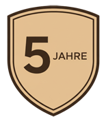 5 Jahre Garantie